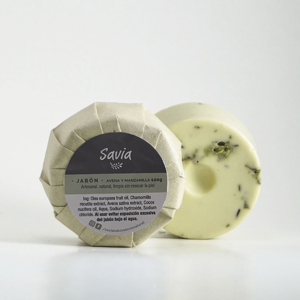 Jabón Sólido - Avena y manzanilla - Image 1