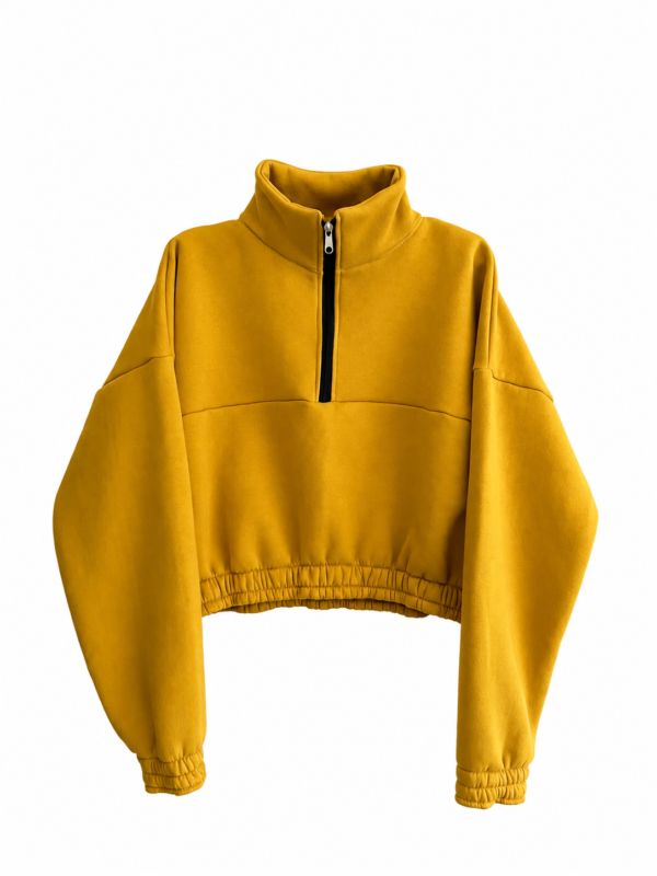 Buzo Quarter-zip mostaza “Mudis” - Image 2